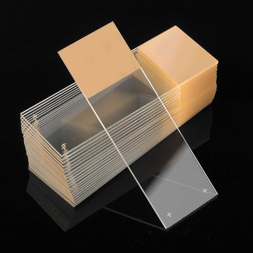 Globe Scientific Diamond Charged White Glass Microscope Slides w/90 degree Ground Edges - Available in Many Colors - Image 7