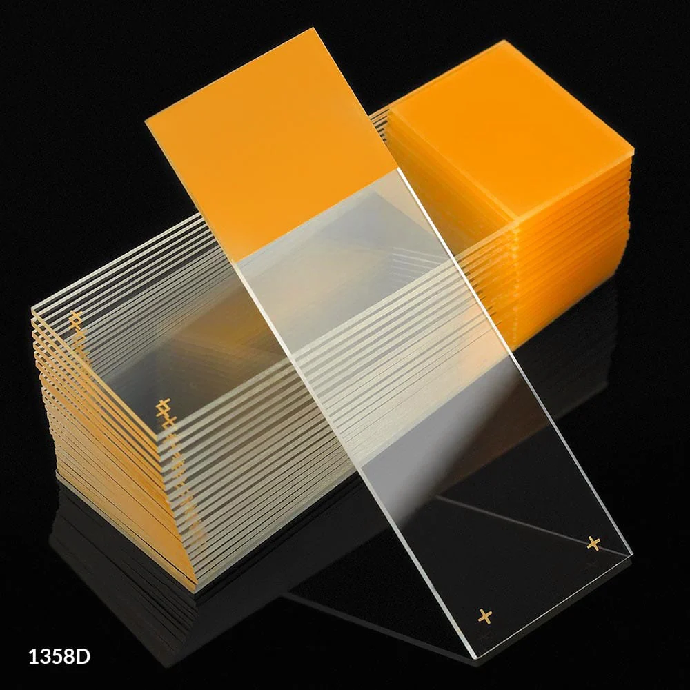 Globe Scientific Diamond Charged White Glass Microscope Slides w/90 degree Ground Edges - Available in Many Colors - Image 9