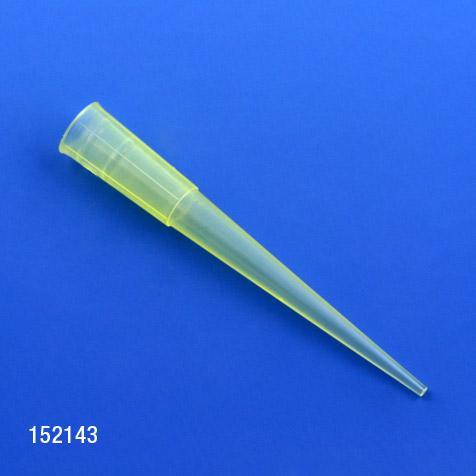 Globe Scientific Pipette Tip, 1 - 200uL, Universal, Yellow, 1000/Bag
