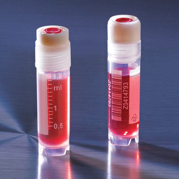 Globe Scientific CryoCLEAR vials with Attached Screwcap, Co-Molded Thermoplastic Elastomer (TPE) Sealing Layer, Round Bottom, Printed Graduations, Writing Space and Barcode - Image 8