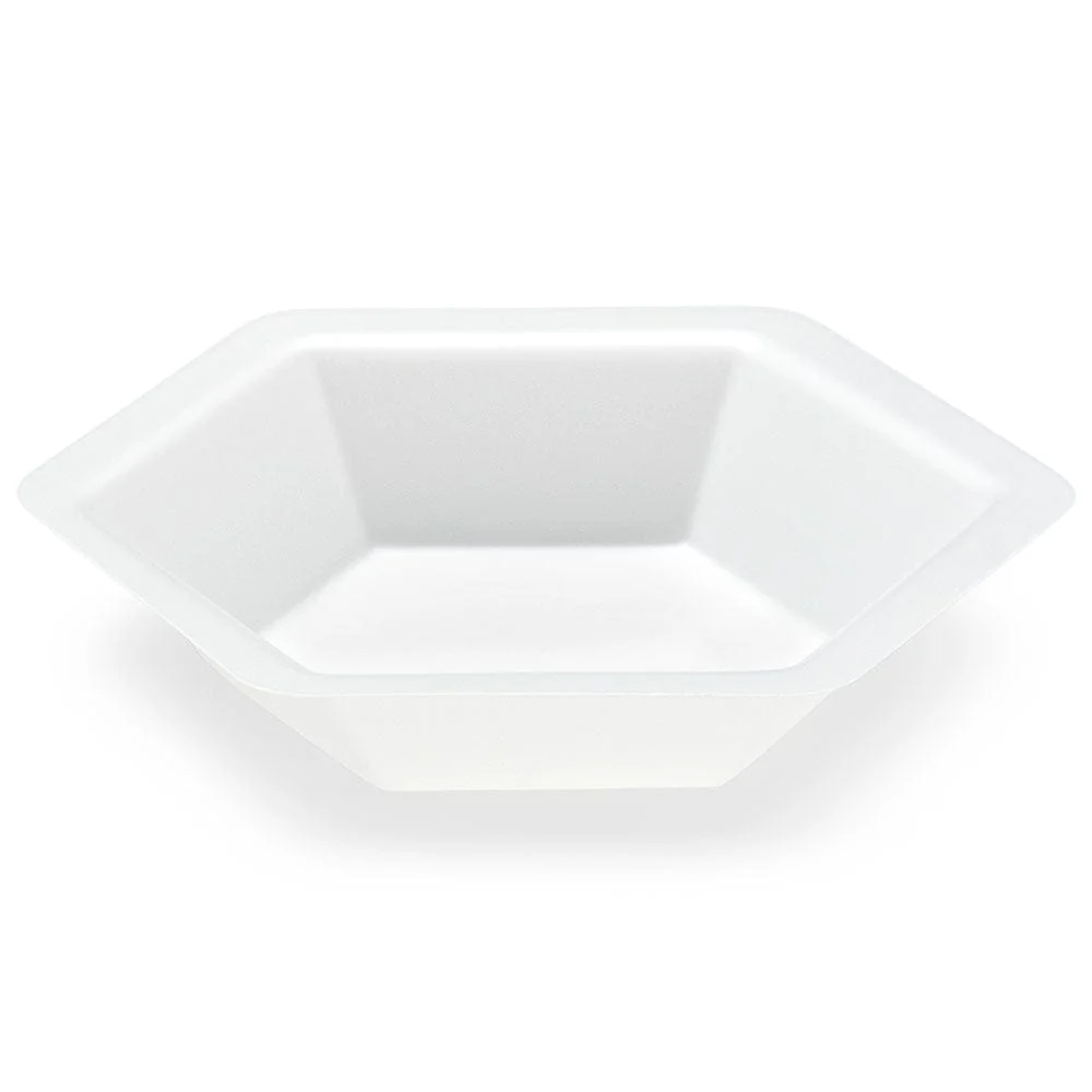 Globe Scientific Hexagonal Plastic Weighing Boat - Antistatic