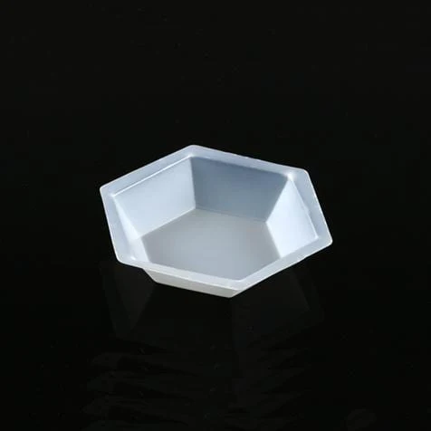 Globe Scientific Hexagonal Plastic Weighing Boat - Antistatic - Image 4