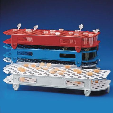 Globe Scientific Snap-N-Rack Test Tube Rack for 1.5mL and 2.0mL Microcentrifuge Tubes