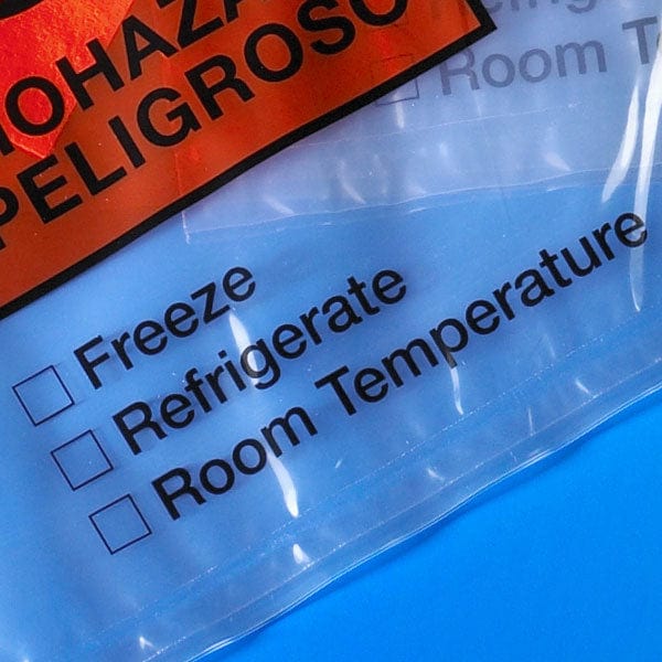 Globe Scientific Biohazard Specimen Transport Ziplock Bag with Score Line and Document Pouch - Image 8