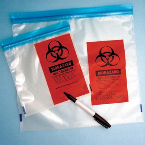 Globe Scientific Formalin Storage Bag - Liquid Tight