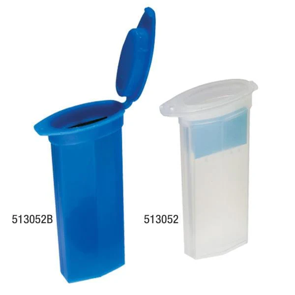 Globe Scientific Slide Mailer, Polypropylene, Flip Top, for 2 slides, Blue, 100/Pack, 10 Packs/Unit