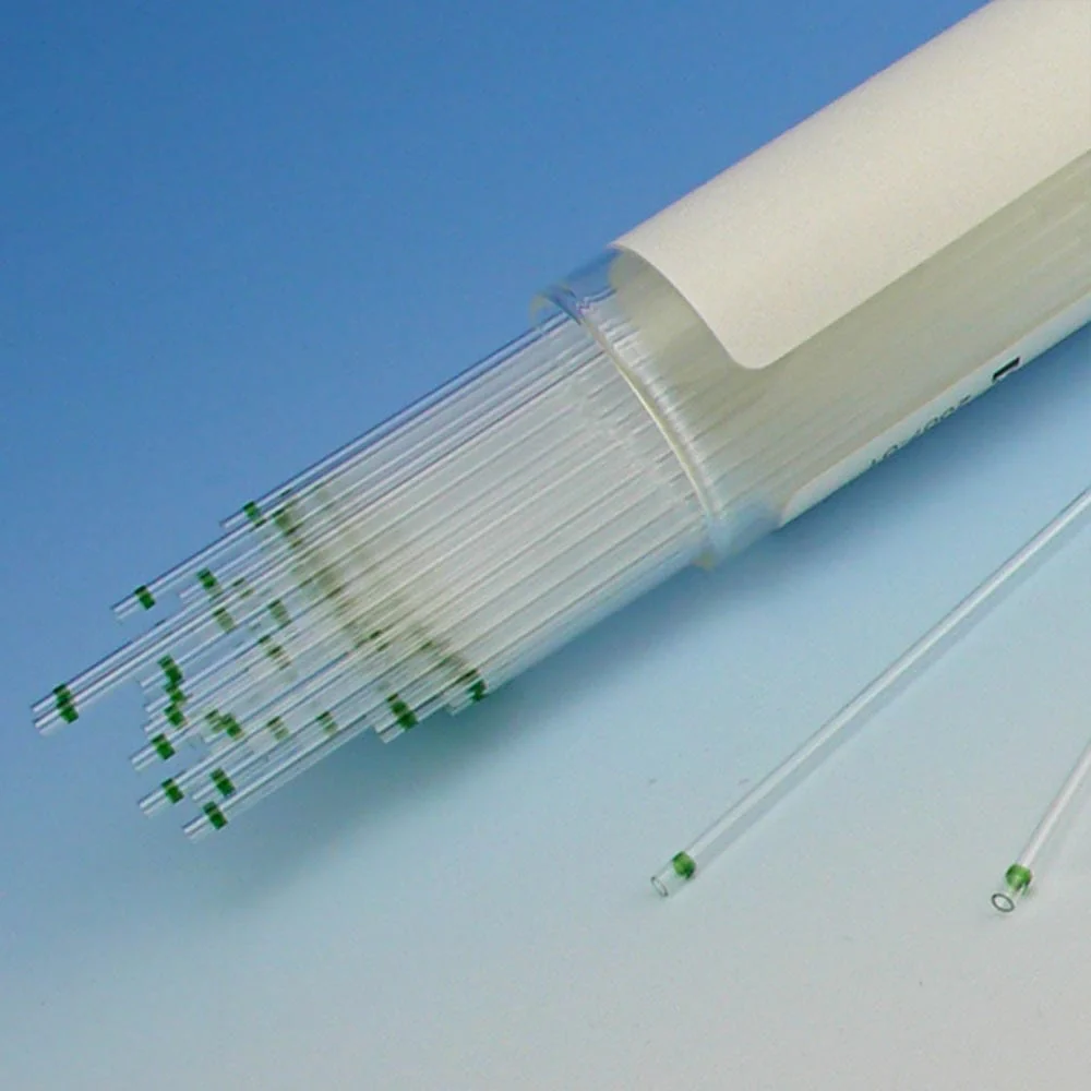 Globe Scientific Microhematocrit Capillary Tube with Soda Lime Glass and Blue Tip - Image 2