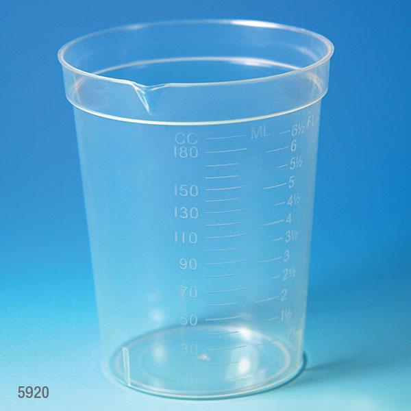 Globe Scientific 6.5 oz Specimen Container with Pour Spout