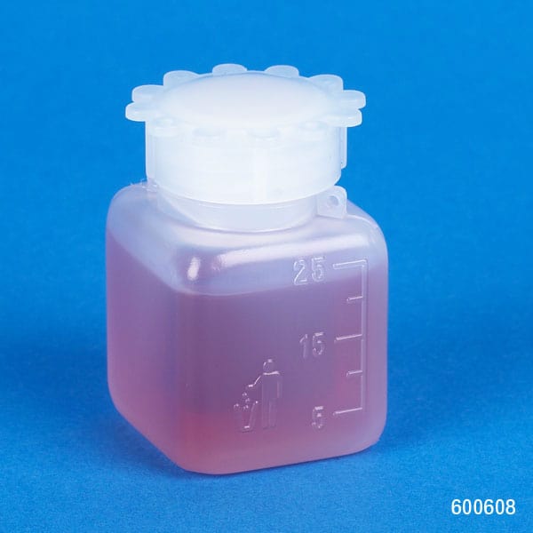 Wide Mouth Square Bottle with Screwcap