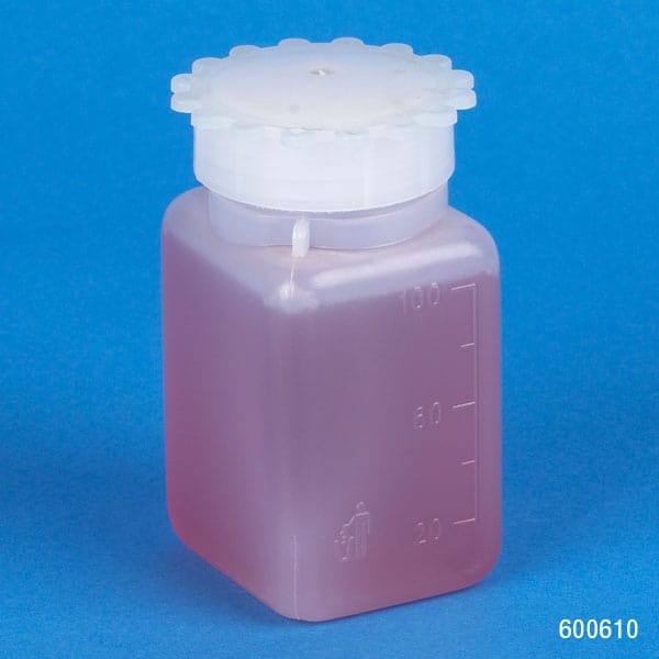 Wide Mouth Square Bottle with Screwcap - Image 3