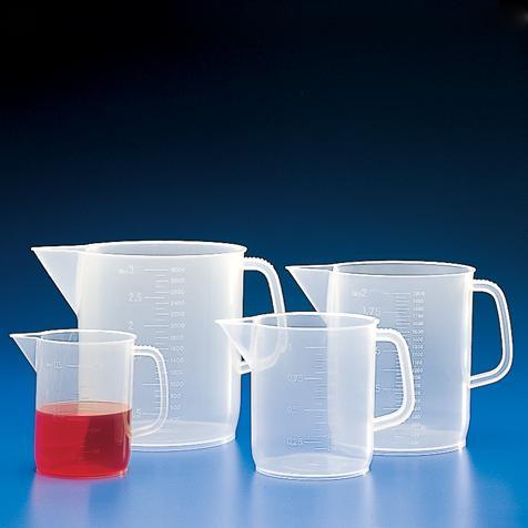 Globe Scientific Polypropylene Pitcher with Handle -, Molded Graduations