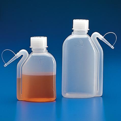 Globe Scientific LDPE Wash Bottle Squeeze w/Integral Molded Dispensing Tip and Screwcap