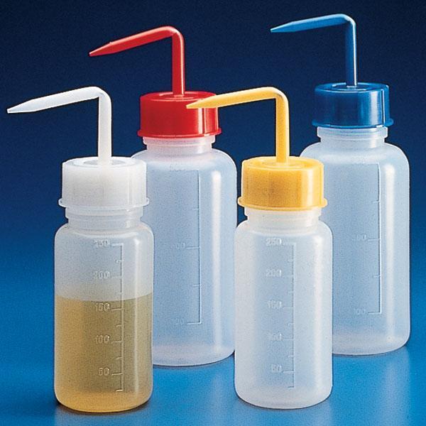 Globe Scientific Wash Bottle, Squeeze with Wide Mouth, Screwcap, PE, 500mL