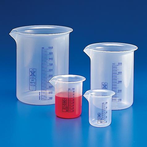 Globe Scientific Beaker, PP, Printed Graduations