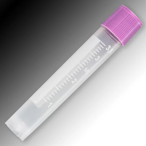 Globe Scientific Polypropylene Self-Standing Sample Tube w/External Threads, White Graduations & Marking Area - Image 6