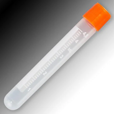 Globe Scientific Polypropylene Self-Standing Sample Tube w/External Threads, White Graduations & Marking Area - Image 7