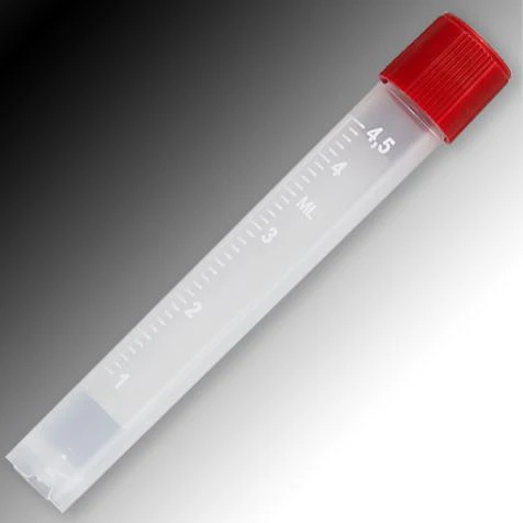 Globe Scientific Polypropylene Self-Standing Sample Tube w/External Threads, White Graduations & Marking Area - Image 8