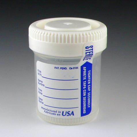 Globe Scientific Sterile Tite-Rite Container w/Attachd Screw Cap and ID Label - Image 2