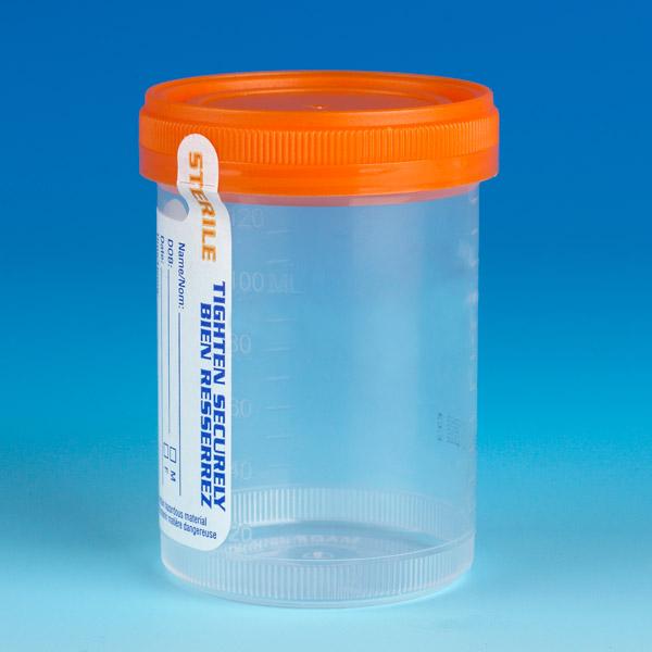 Globe Scientific Sterile Tite-Rite Container w/Attachd Screw Cap and ID Label - Image 5