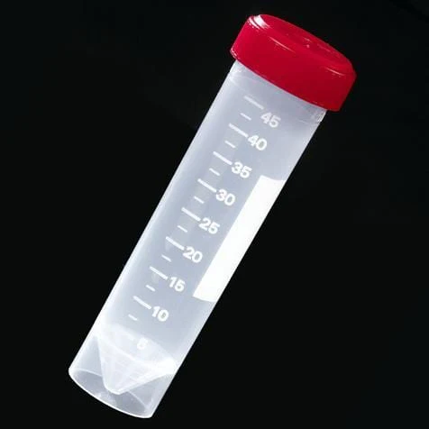 Globe Scientific Self-Standing Transport Tubew/Screw Cap, Printed Graduations, and Conical Bottom