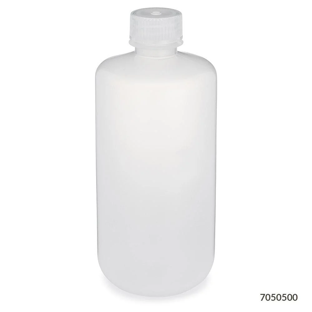 Globe Scientific Diamond RealSea Narrow Mouth Polypropylene Bottle W/Attached Screw Cap - 30 to 1000mL Sizes - Image 5