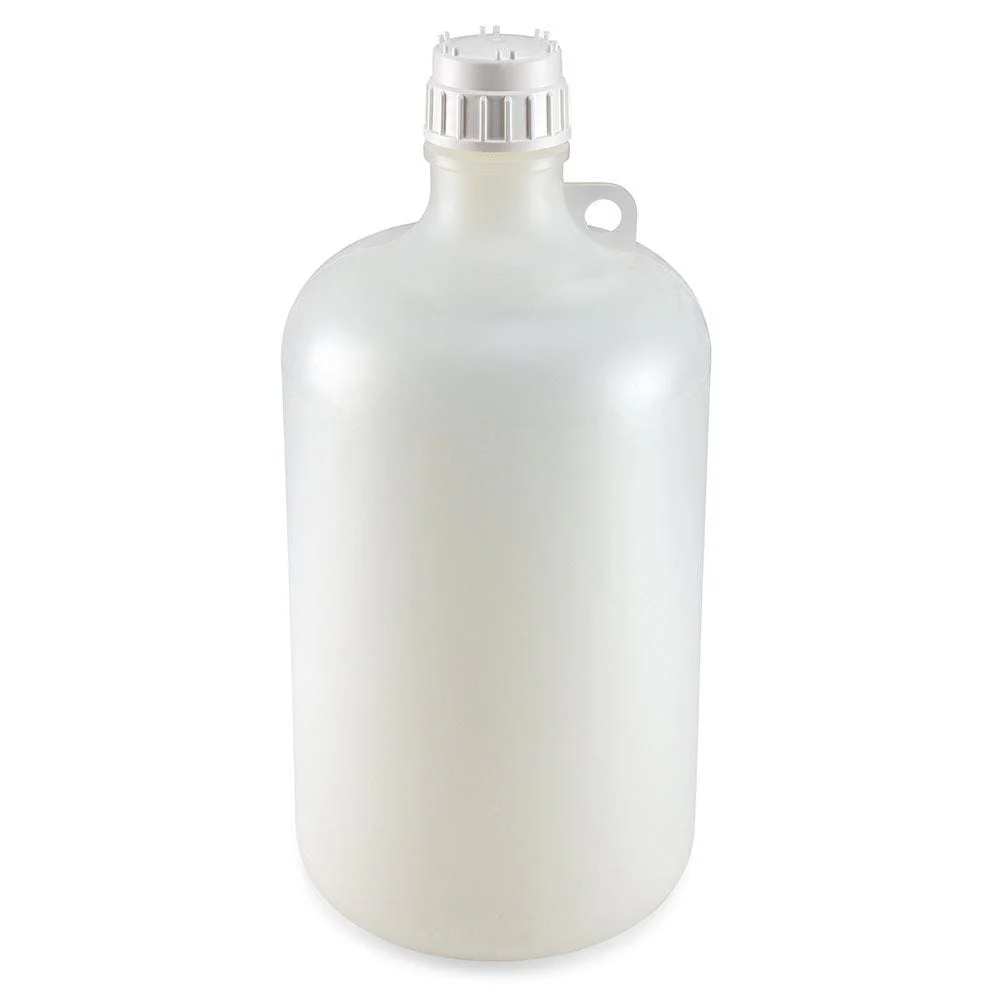 Globe Scientific Diamond RealSeal Narrow Mouth Polypropylene Bottle W/Attached Screw Cap - in 2, 4 and 8 Liter Sizes - Image 3