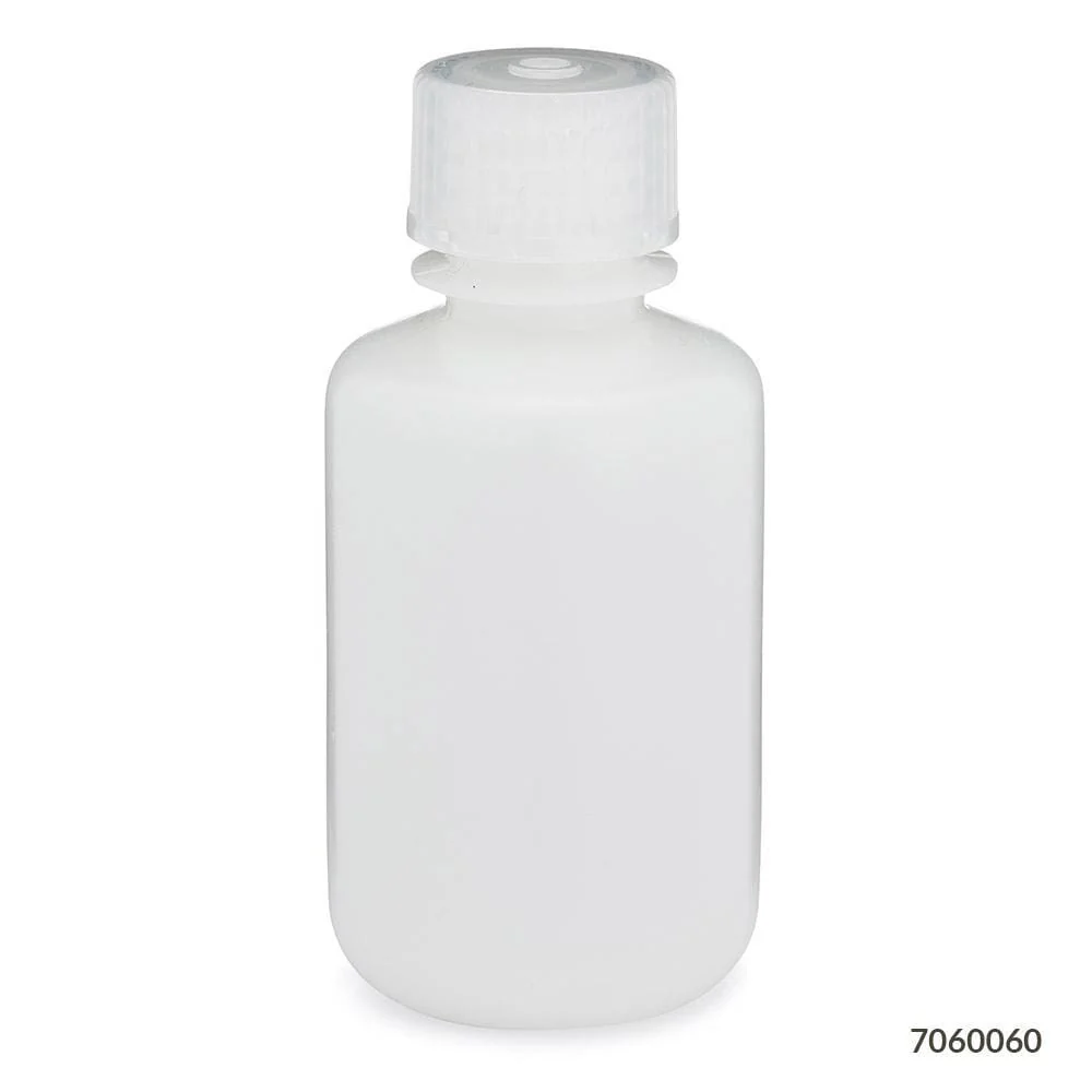 Globe Scientific Diamond RealSeal Narrow Mouth HDPE Bottle W/PP Closure - Image 2