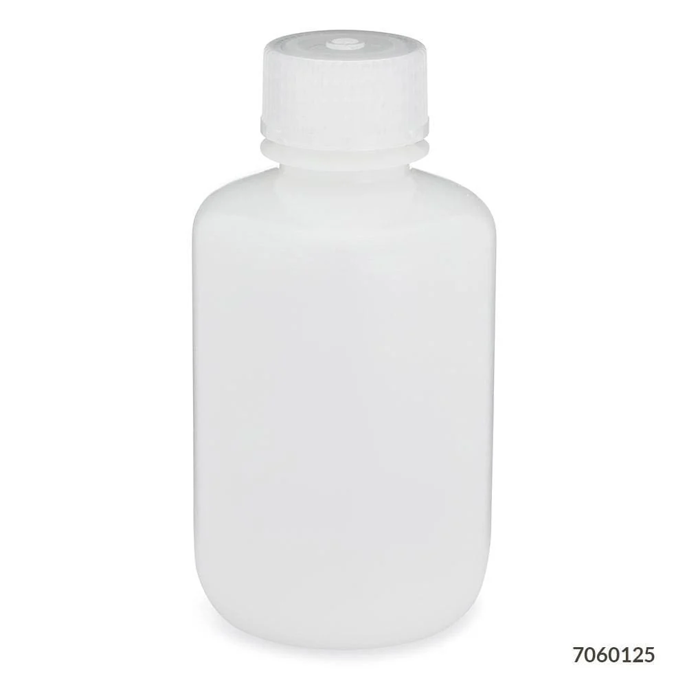 Globe Scientific Diamond RealSeal Narrow Mouth HDPE Bottle W/PP Closure - Image 3