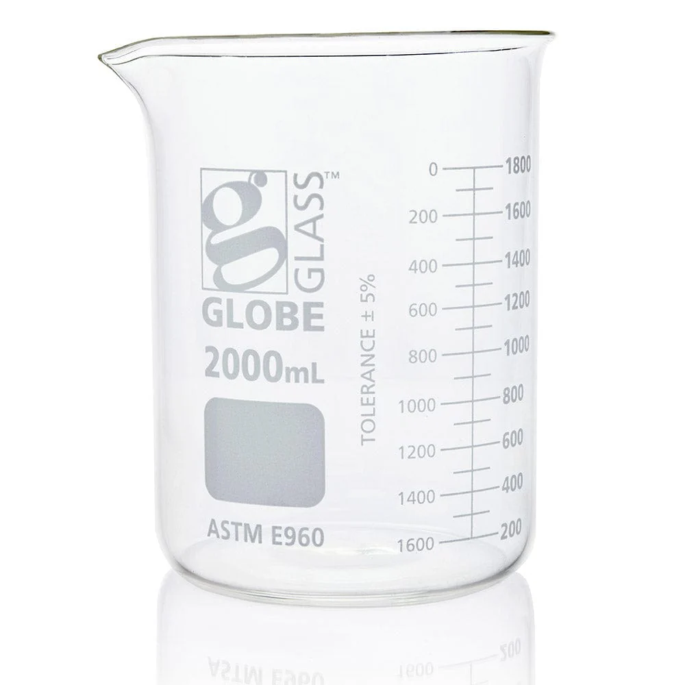 Globe Scientific Globe Glass Low Form Griffin Style Beaker, Dual Graduations, ASTM E961Beaker, - Image 11