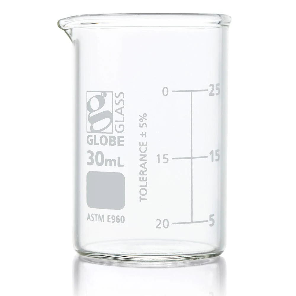 Globe Scientific Globe Glass Low Form Griffin Style Beaker, Dual Graduations, ASTM E961Beaker, - Image 3