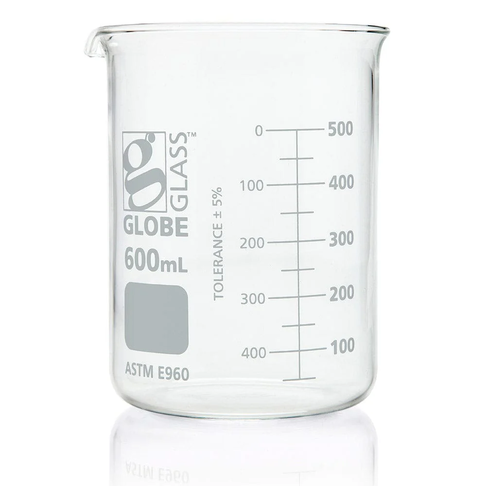 Globe Scientific Globe Glass Low Form Griffin Style Beaker, Dual Graduations, ASTM E961Beaker, - Image 9
