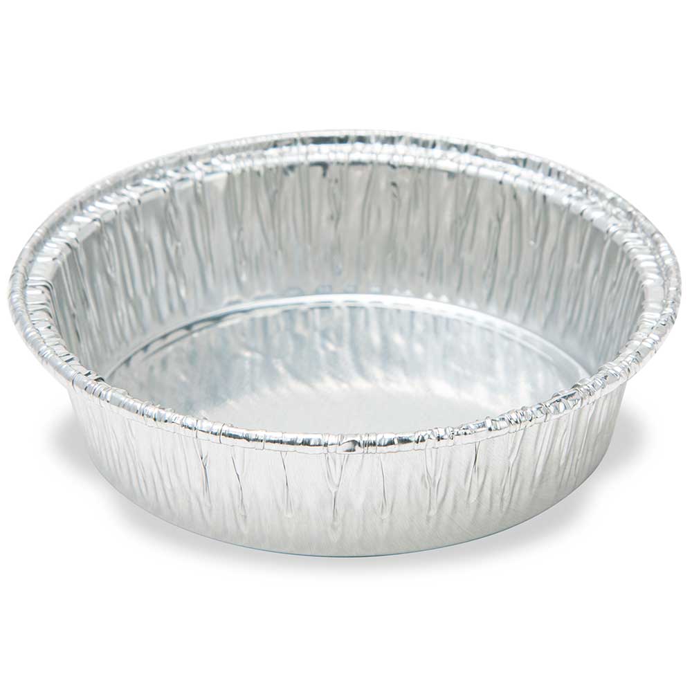Globe Scientific Aluminum Weigh Dish with Crimped Side and Curled Lip - Image 2