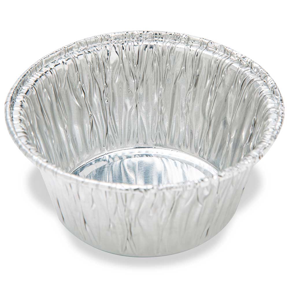 Globe Scientific Aluminum Weigh Dish with Crimped Side and Curled Lip - Image 3