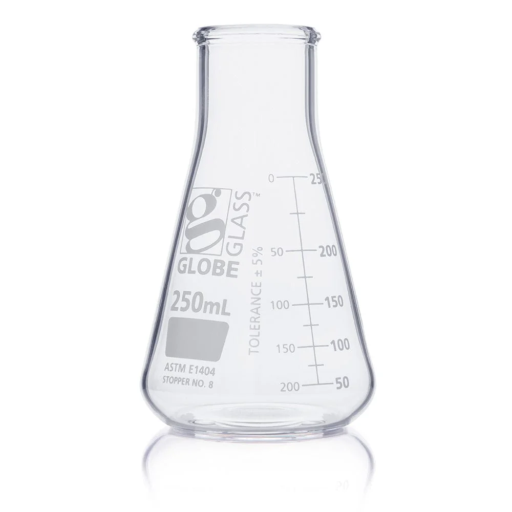 Globe Scientific Globe Glass Erlenmeyer Flask w/Dual Graduations - Image 10