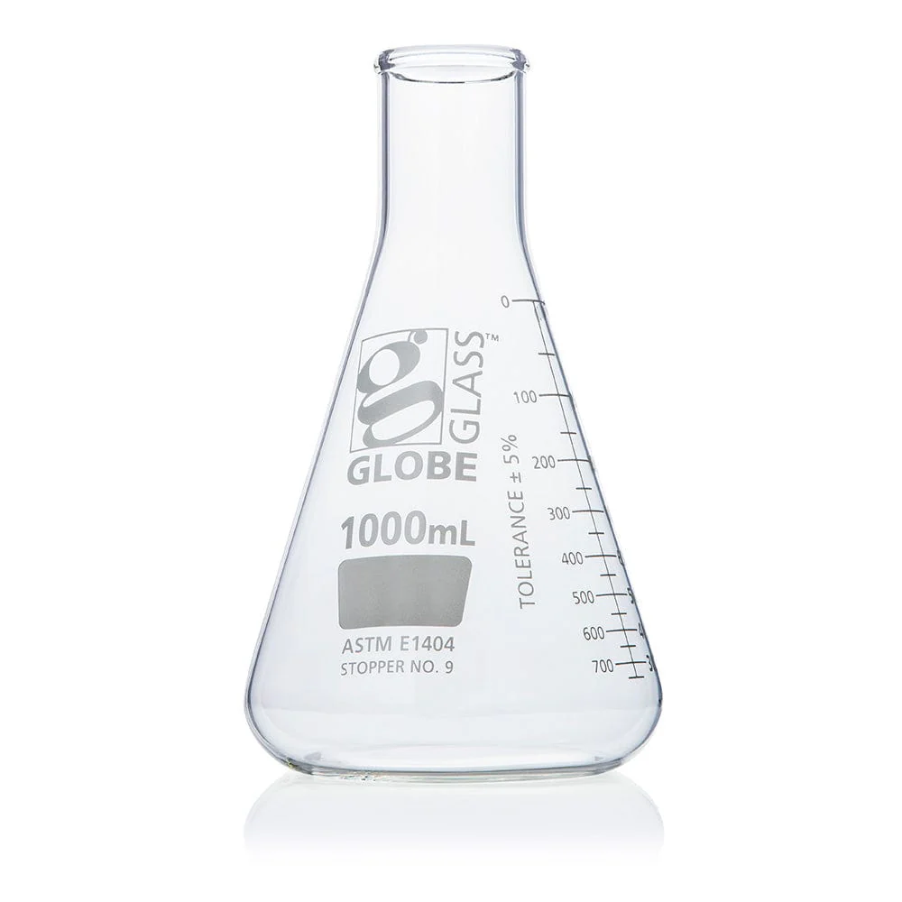 Globe Scientific Globe Glass Erlenmeyer Flask w/Dual Graduations - Image 7