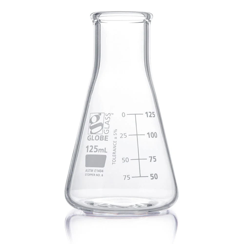 Globe Scientific Globe Glass Erlenmeyer Flask w/Dual Graduations - Image 9