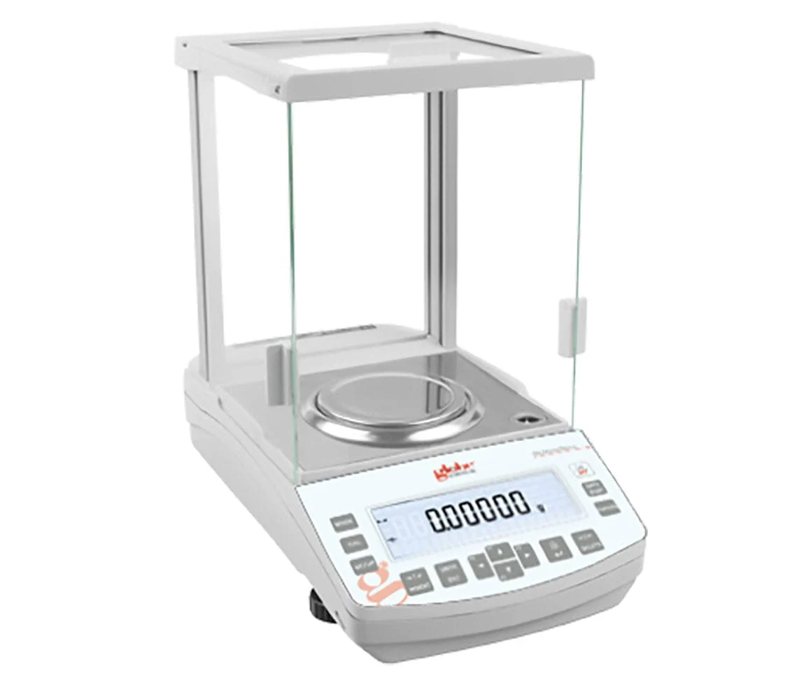 Globe Scientific Balance, Analytical, 82/220g x 0.01/0.1mg, Internal Calibration, 100-240V, 50-60Hz, Rechargeable Internal Battery - Image 2