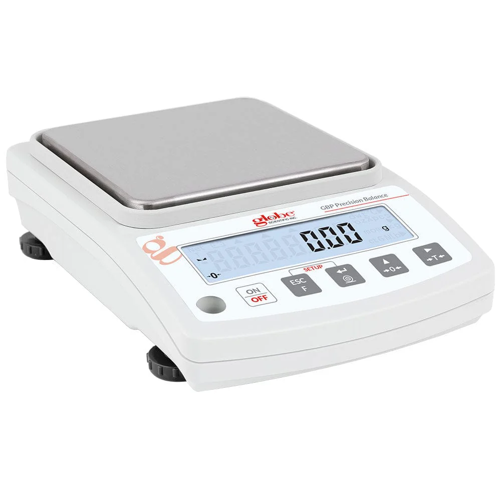 Globe Scientific 200g x 1mg Portable High Capacity Toploading Balance Precision with External Calibration and Rechargeable Internal Battery - Image 4
