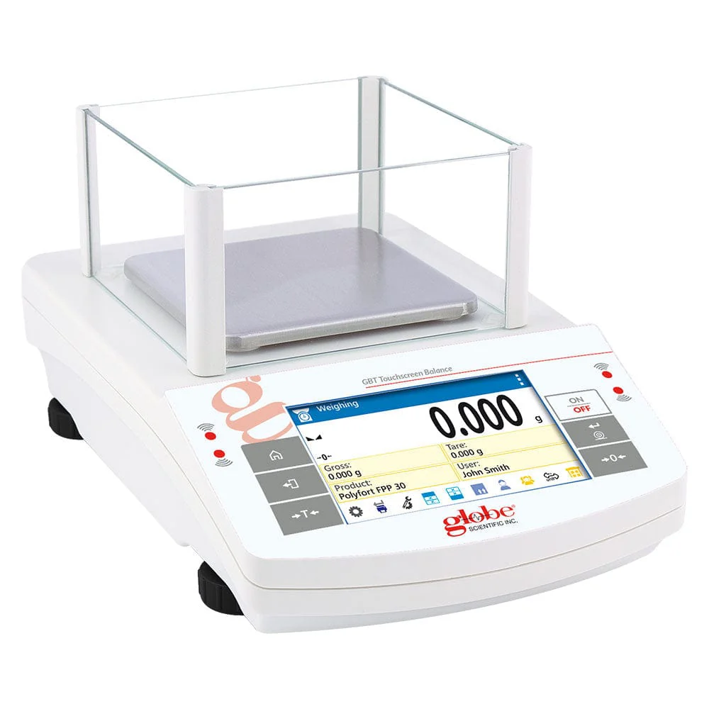 Globe Scientific Balance, Precision, Touchscreen, 10000g x 0.1g, External Calibration, 100-240V, 50-60Hz - Image 2