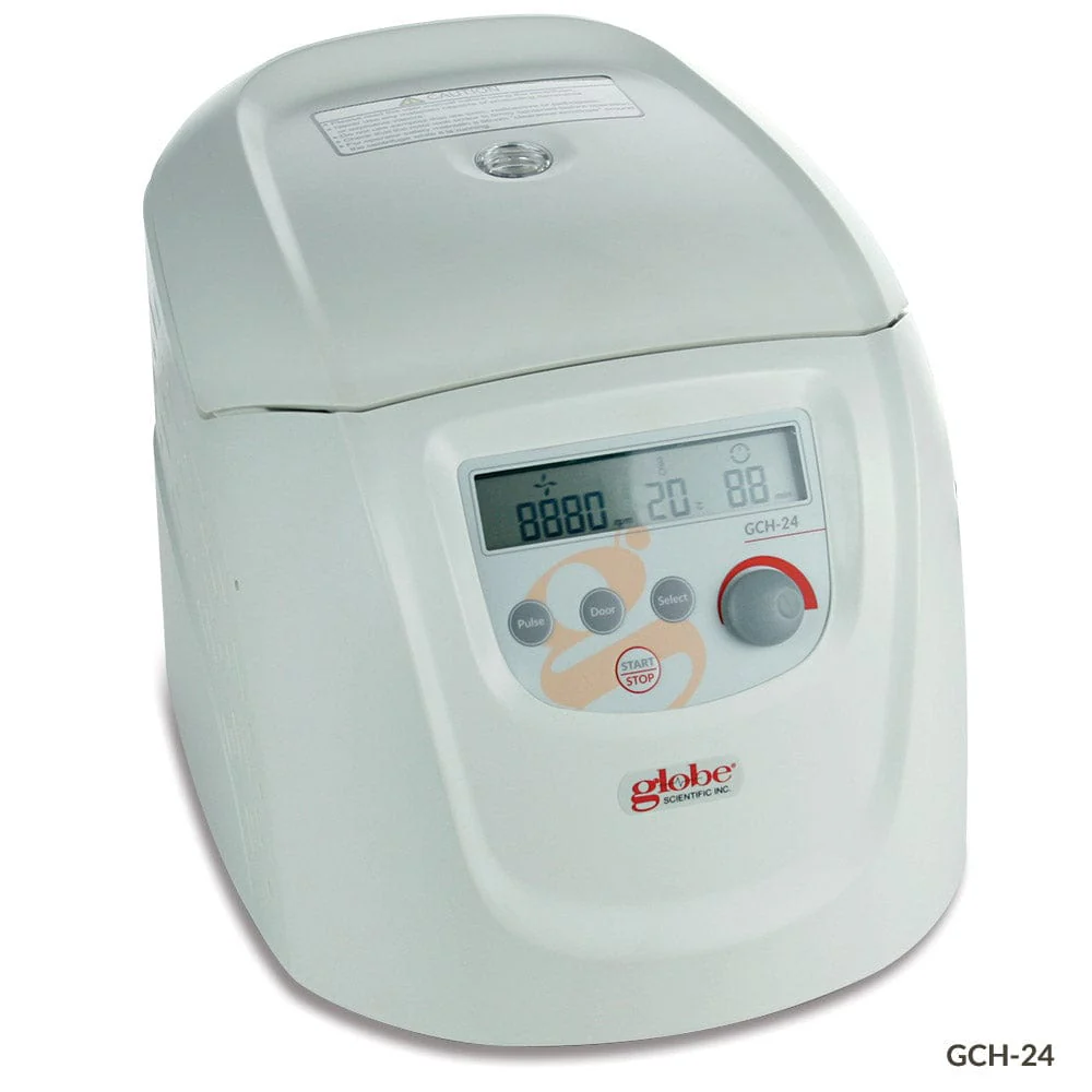Globe Scientific Centrifuge, Hematocrit, 24-place, 120v, 60Hz, US Plug (includes: 24-Place Hematocrit Rotor Kit with Lid and Reading Disk Lid)