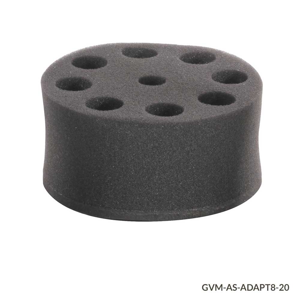 Tube Holder for use with GVM Series Vortex Mixers, 12-Place, for 12mm Tubes (must use with Plate Adapter VM-AS-PLATE or Vortexing Rod VM-AS-ROD) - Image 5