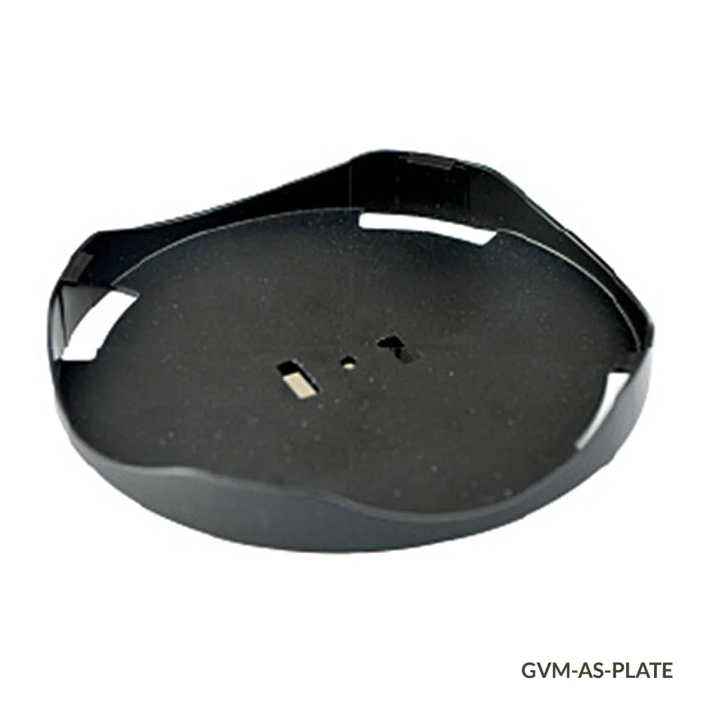 Globe Scientific Plate Adapter, Round, Universal, 100mm, for use with GVM Series Vortex Mixers (for use with Foam Tube Adapters and Dimpled Pad)