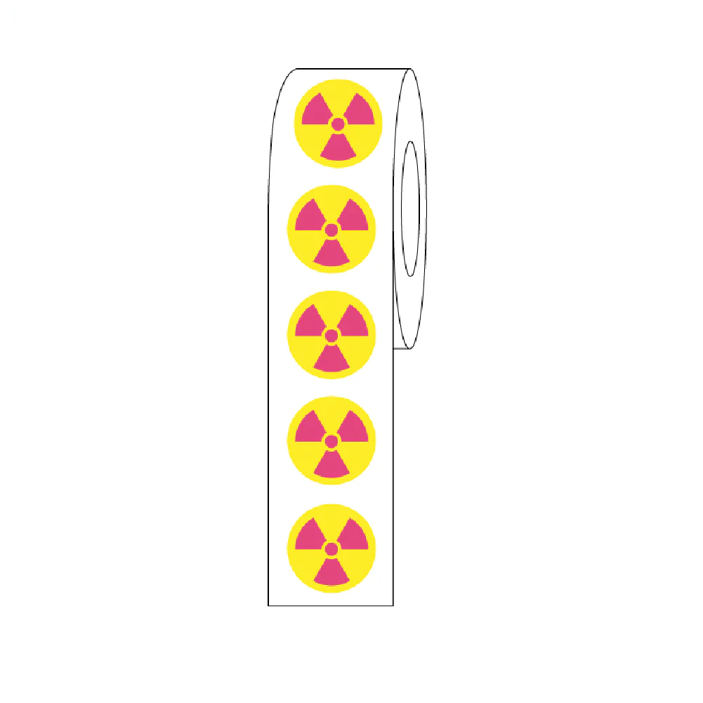 Globe Scientific Cryo Label Rolls with Biohazard Dots - Image 2