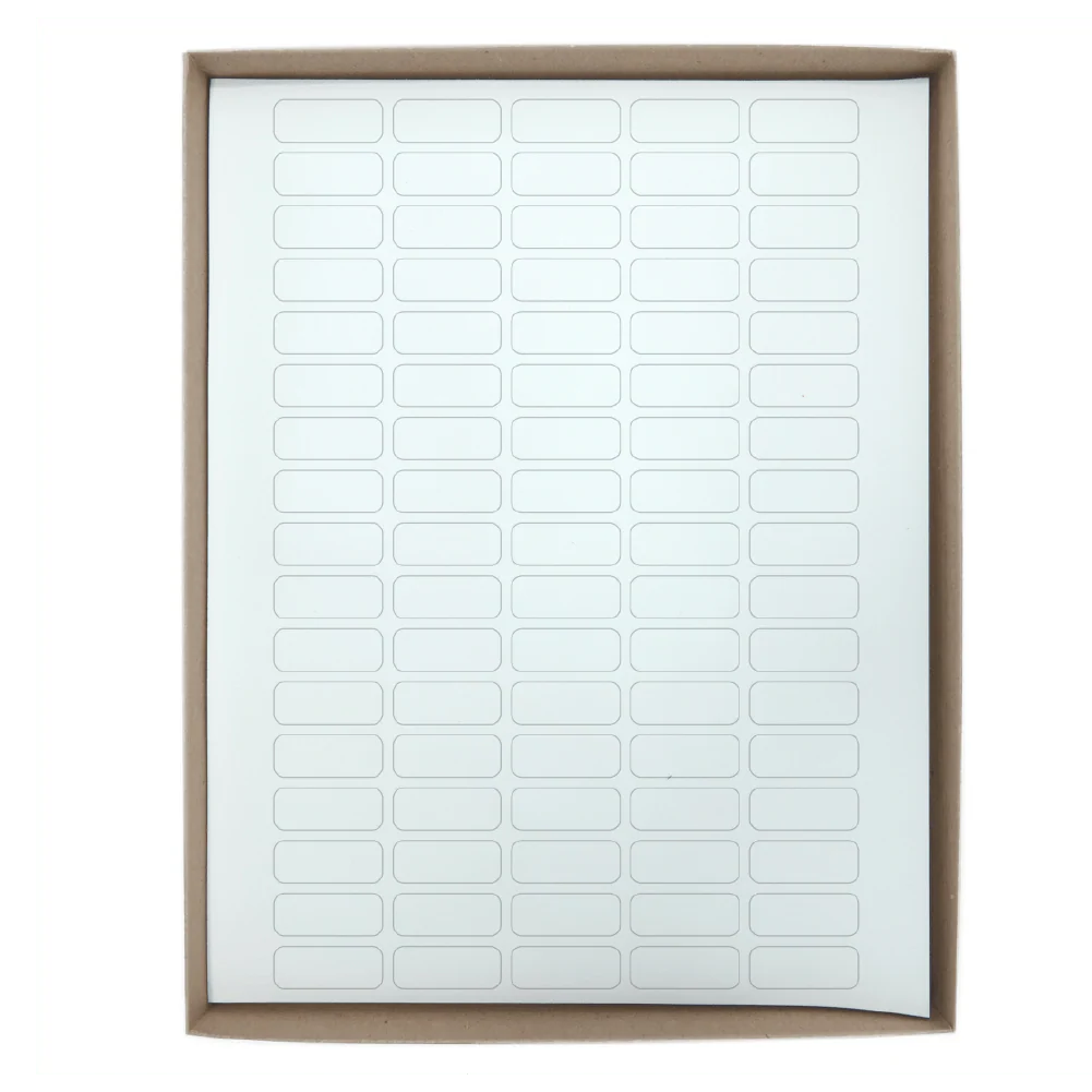 Globe Scientific Cryo Label Sheets for 1.5-2mL Tubes with 20 Sheets, 85 Labels per Sheet