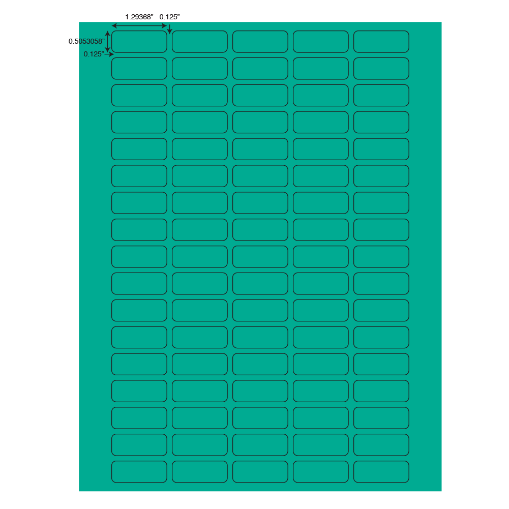 Globe Scientific Cryo Label Sheets for 1.5-2mL Tubes with 20 Sheets, 85 Labels per Sheet - Image 7
