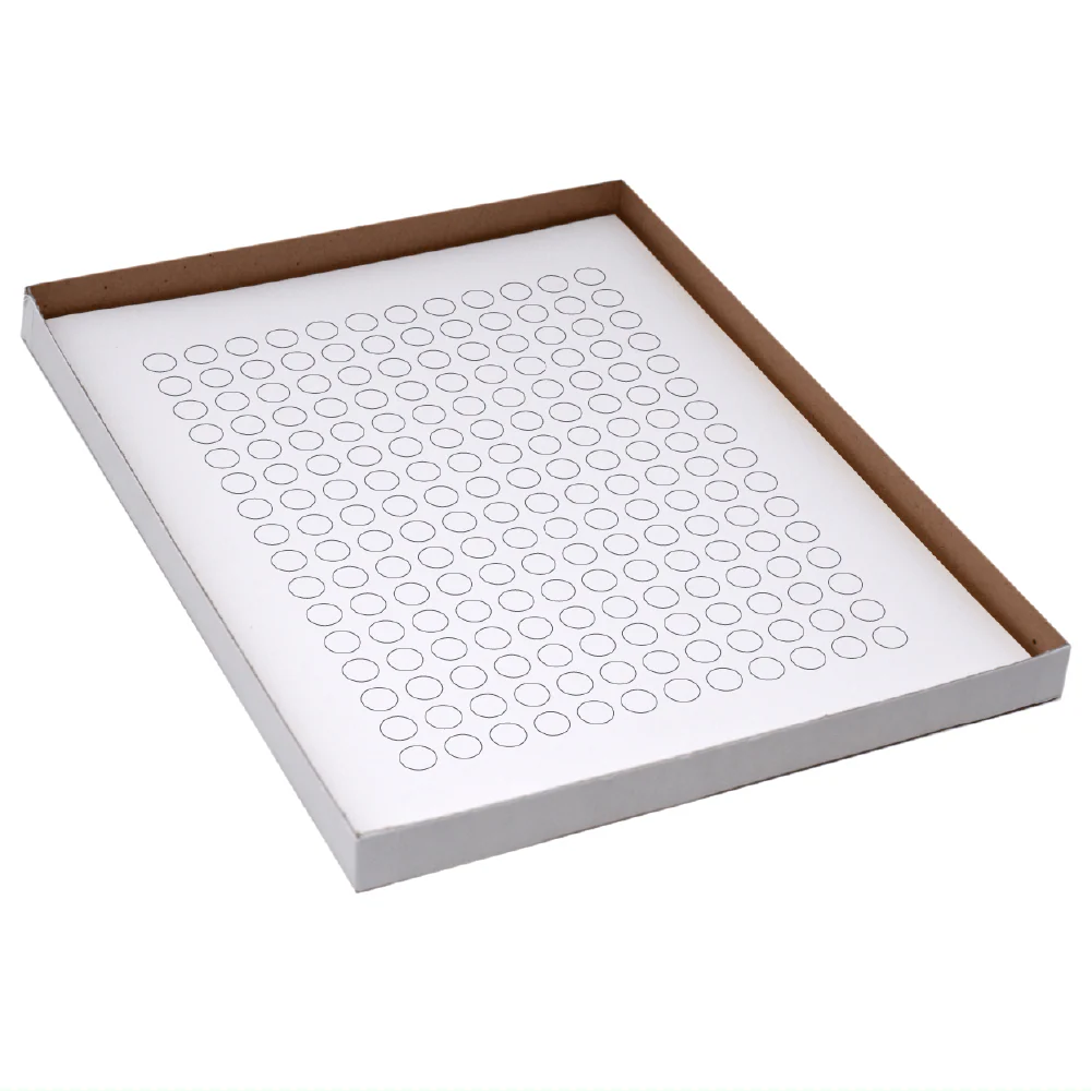 Globe Scientific Cryo Label Sheets for 0.5-1.5mL Tubes with 20 Sheets, 192 Labels per Sheet