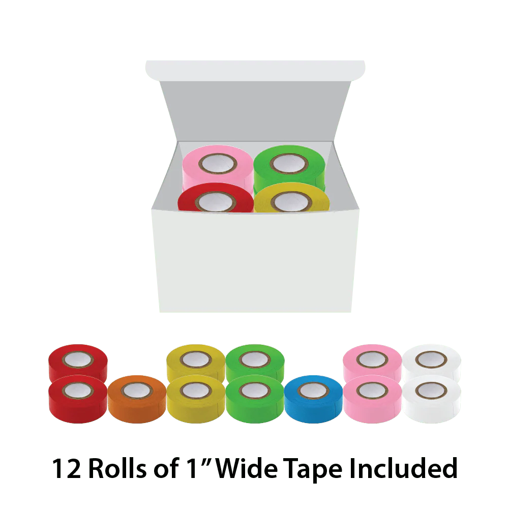 Labeling Tape, 1" x 500" per Roll, 3 Rolls/Box - Image 8