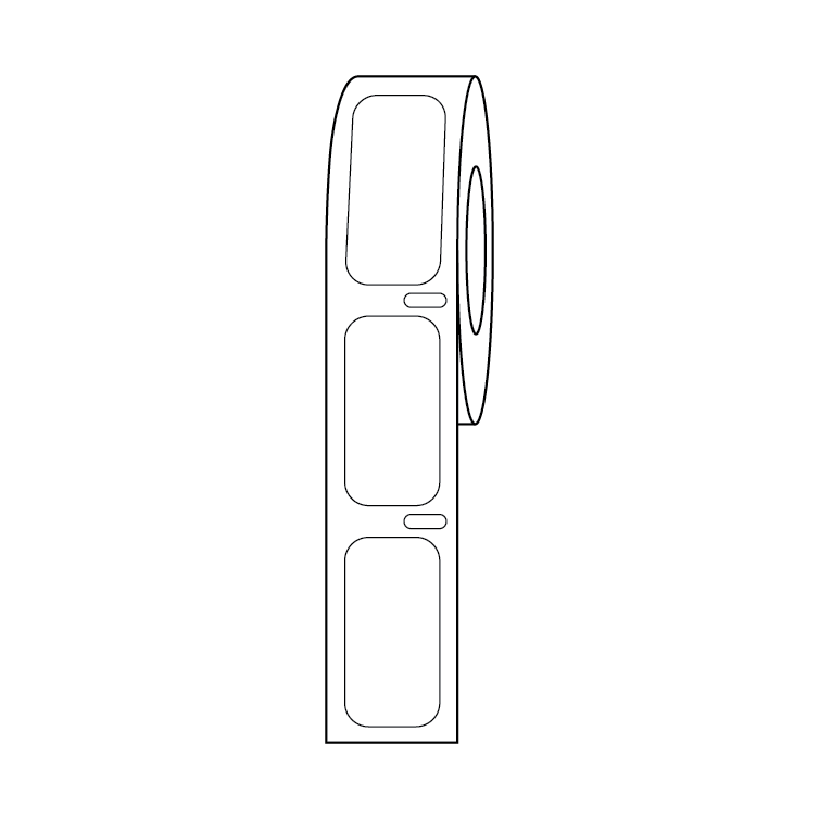 Globe Scientific Cryo Direct Thermal Label Roll for Cryogenic Vials