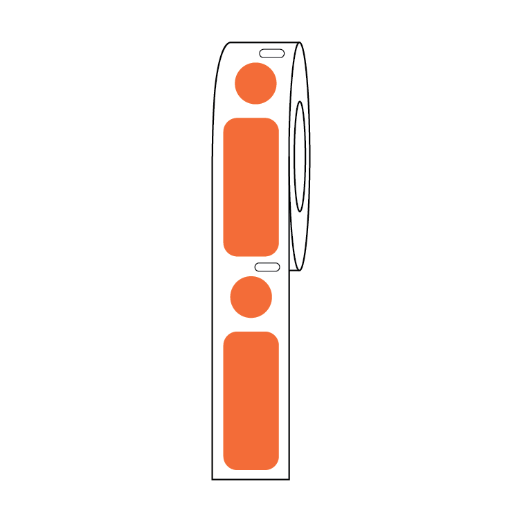 Globe Scientific Cryo Direct Thermal Label/Dot Combo Roll for 2.0mL Tubes - Image 10