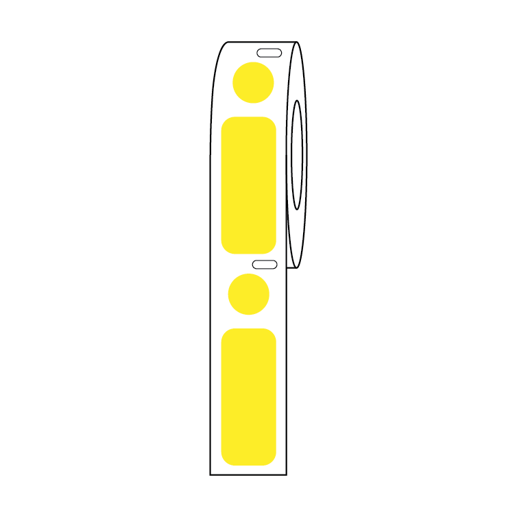 Globe Scientific Cryo Direct Thermal Label/Dot Combo Roll for 2.0mL Tubes - Image 12